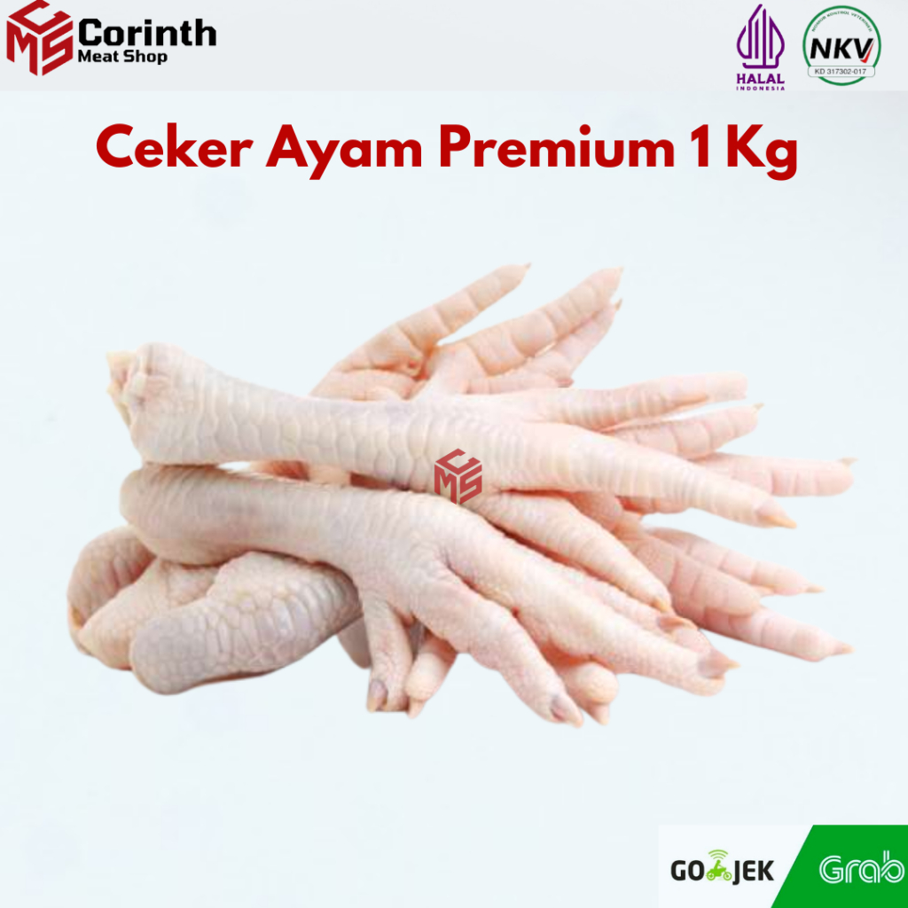 

CEKER AYAM PREMIUM 1KG BERSIH TANPA KUKU HALAL 100% Termurah