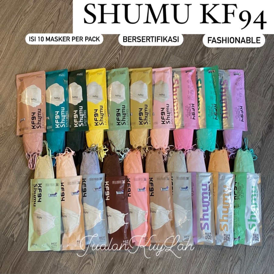 Masker KF94 SHUMU 4 Ply Izin Kemenkes Warna Warni