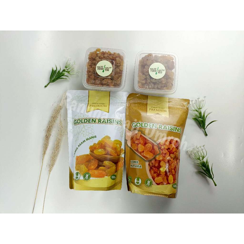 

Kismis Manis dan Asam Manis Golden Raisin Premium | Kismis Kuning | Kismis Mutiara | Kismis Golden Raisins Good Quality | Kismis Anggur