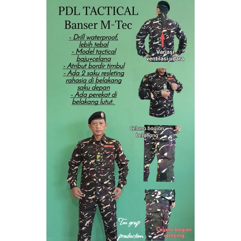 Seragam PDL Banser model Tactical, gaya kekinian, eksekutif dan berkelas