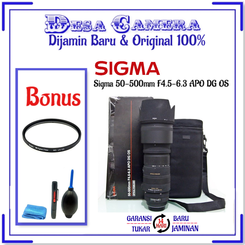 Sigma 50-500mm F4.5-6.3 APO DG OS For Canon Dslr & Nikon Dslr