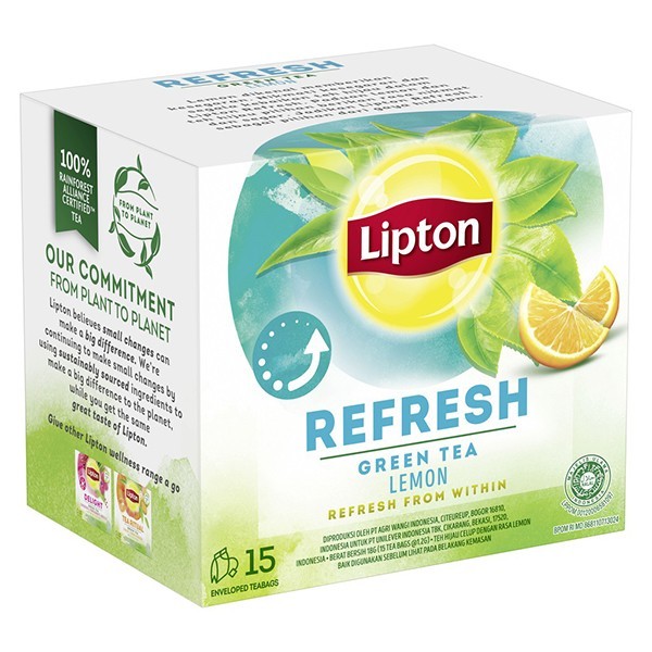 

Lipton Refresh Green Tea isi 15 Tea Bag