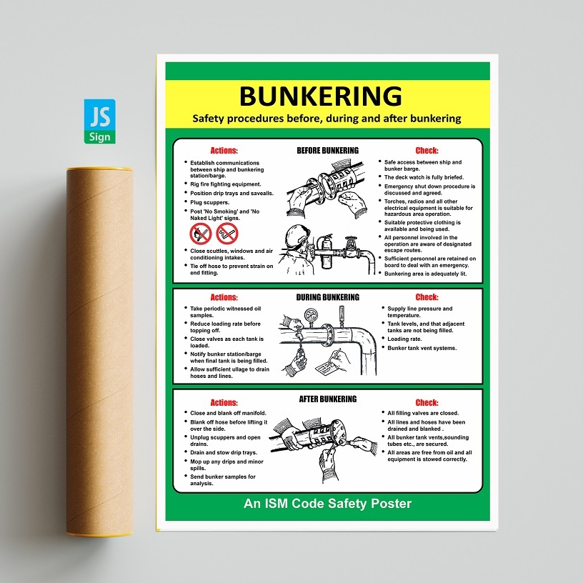 POSTER SAFETY K3 IMO - BUNKERING