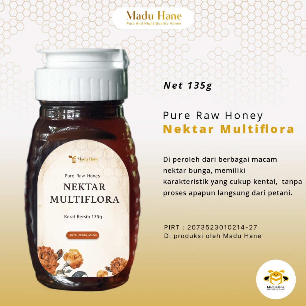 

Madu Asli Murni 100% Hane - Nektar Multiflora 135g