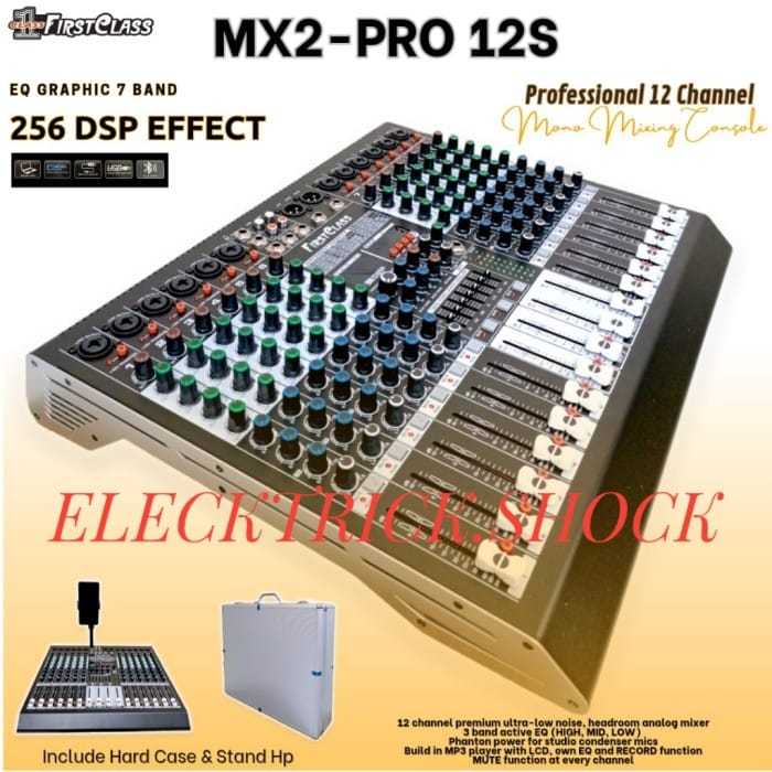 MIXER PROFESSIONAL FIRSTCLASS MX2 - PRO 12S 12 CHANNEL | Mixer 12 ch