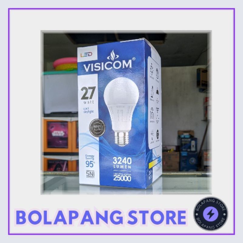 LAMPU LED BULP VISICOM 27W PUTIH TERANG
