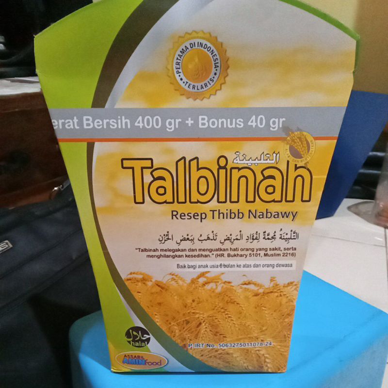 TALBINAH ASSABIL AMIN FOOD 400 GR + BONUS 40 GR PERTAMA DI INDONESIA TERLARIS