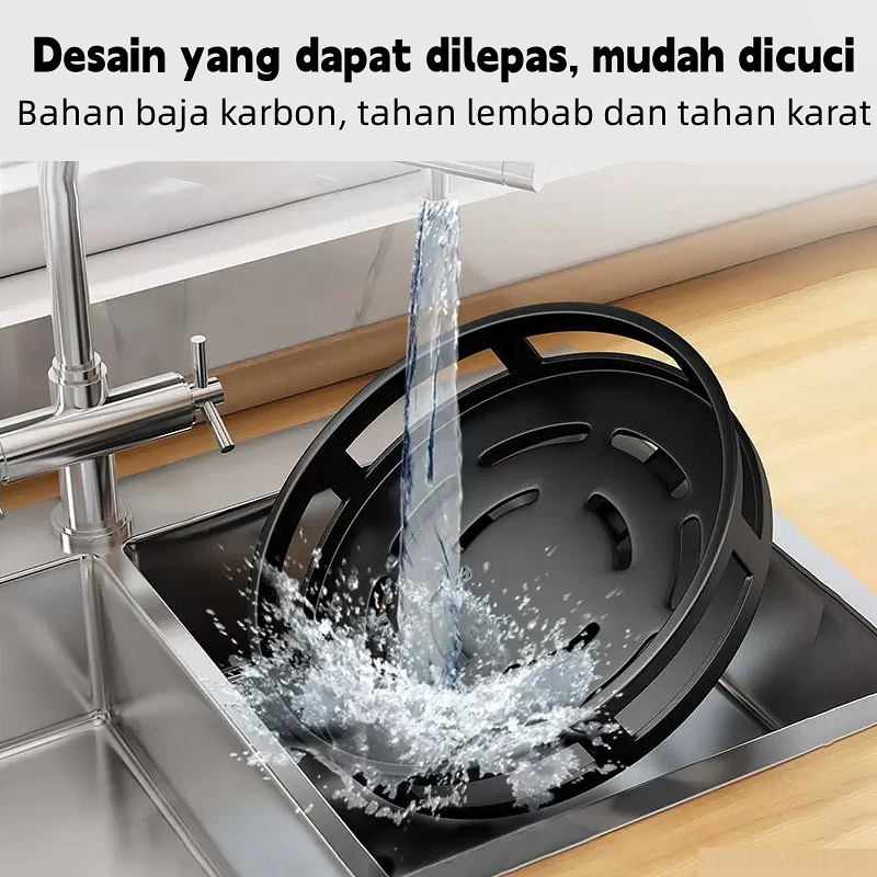 Rak Bumbu Dapur 3 Susun 360 Derajat Stainless Rotate Kitchen Spice Rak Dapur Serbaguna Kitchen Spice Rack Organizer