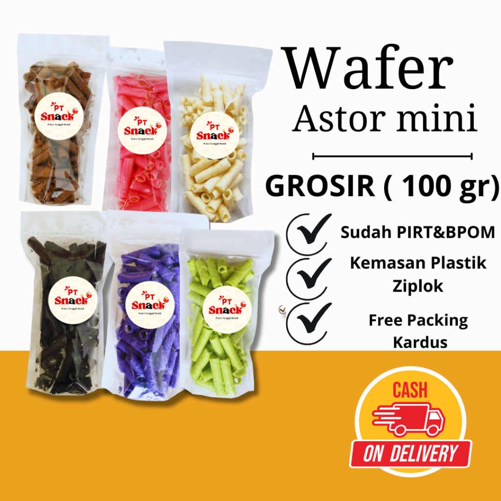 

[ PT SNACK ] Wafer roll astor mini barcelona twister cemilan manis