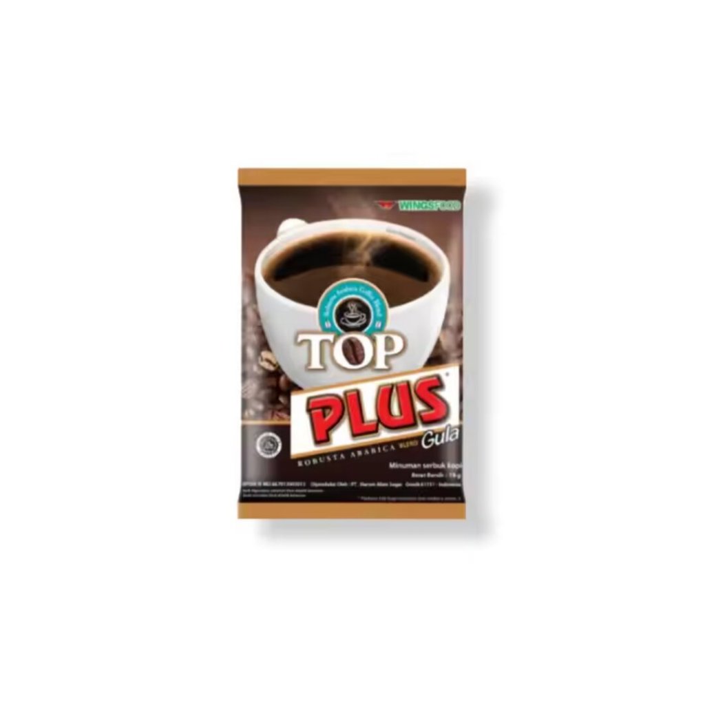 

TOP PLUS Minuman Serbuk Kopi Robusta Arabica Coffee Blend Gula 18gr