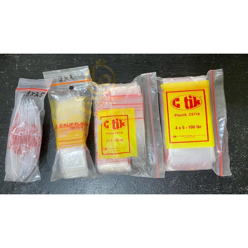 PLASTIK KLIP / KLIP PLASTIK / PLASTIK SEAL 1,8x3,5 , 2x3 , 3x5 , & 4x6