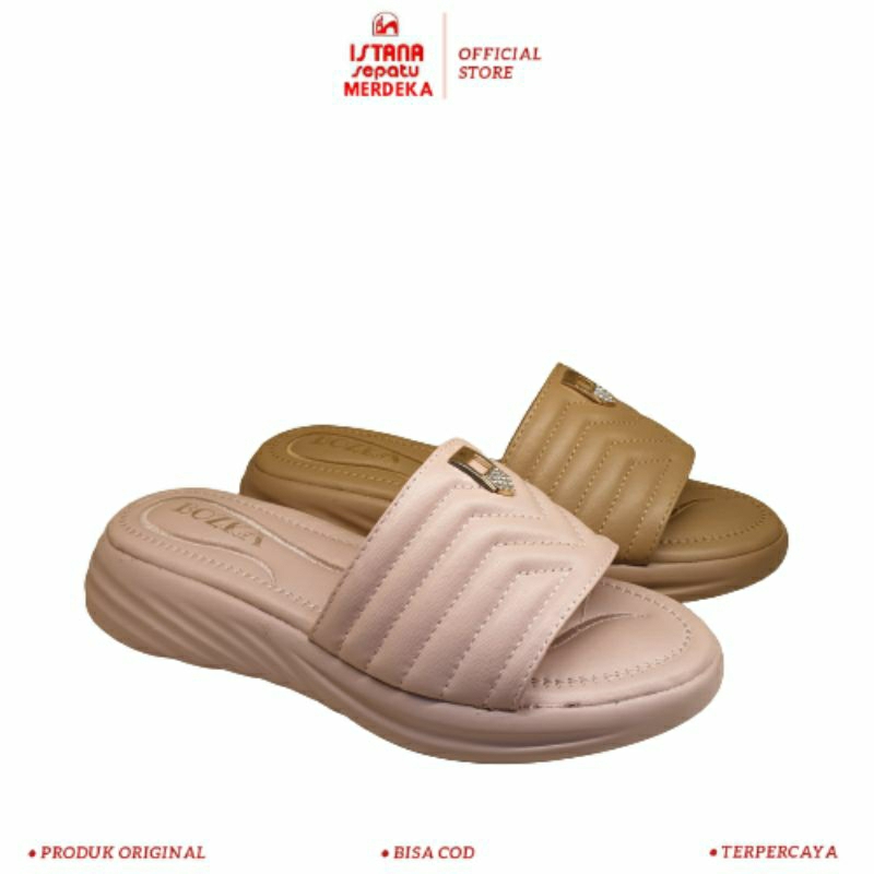 ISM - Sandal Wedges Wanita Bozka/APA.3 - Sandal Simple Ringan