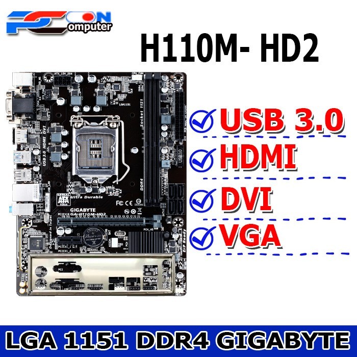 Motherboard  INTEL LGA 1151 GIGABYTE  ONBOARD DDR4