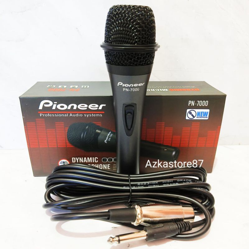 microphone pioneer pn 7000 mic kabel panjang mic karaoke dynamic microphnoe