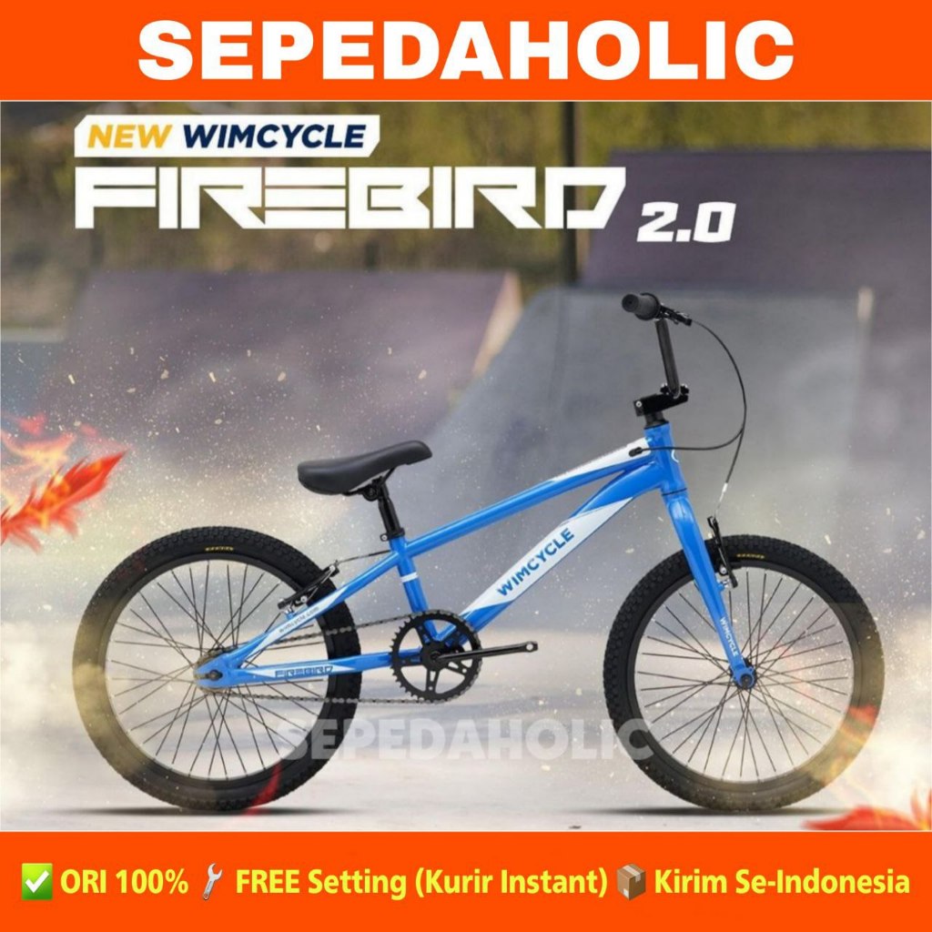 Sepeda Anak Laki BMX WIMCYCLE FIREBIRD 2.0 Ukuran 20 Inch