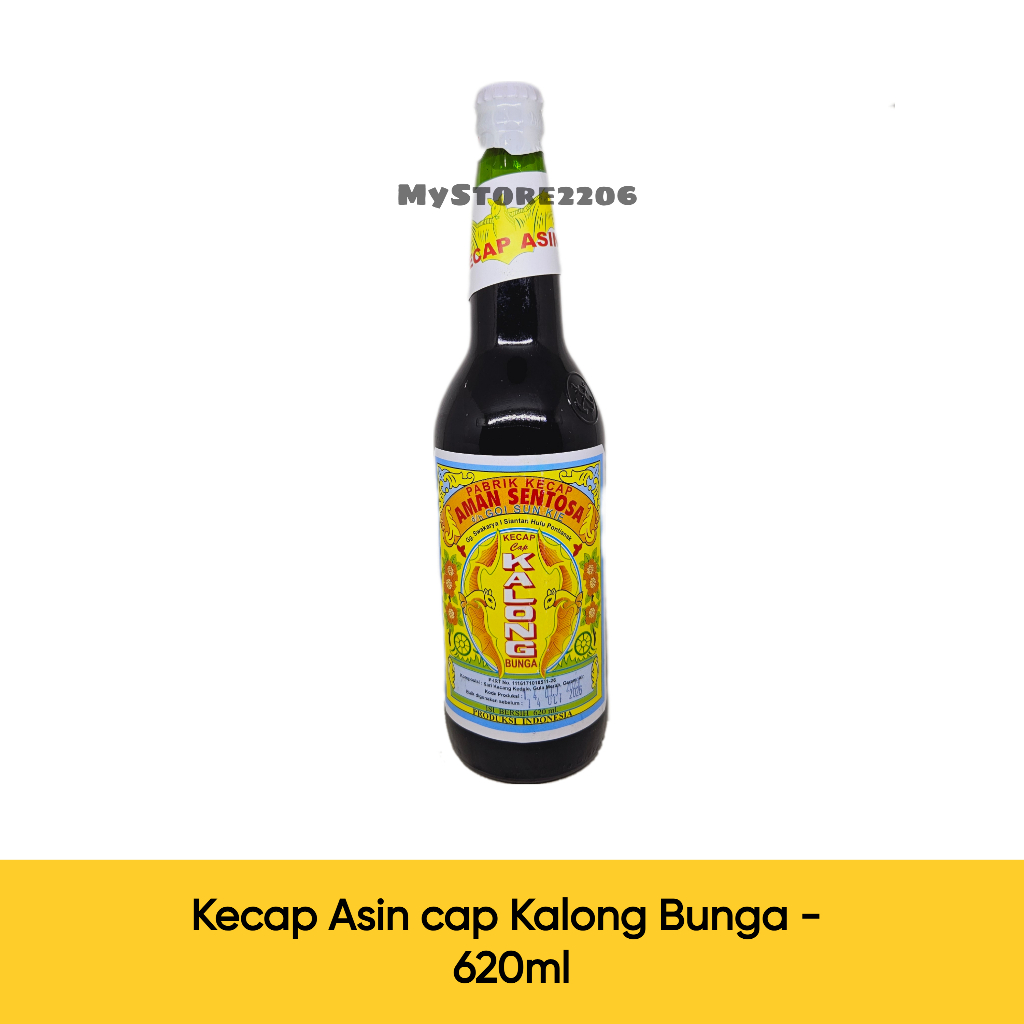 

Kecap Asin cap Kalong Putih / Kalong Bunga produksi Kalimantan Barat Pontianak 620ml