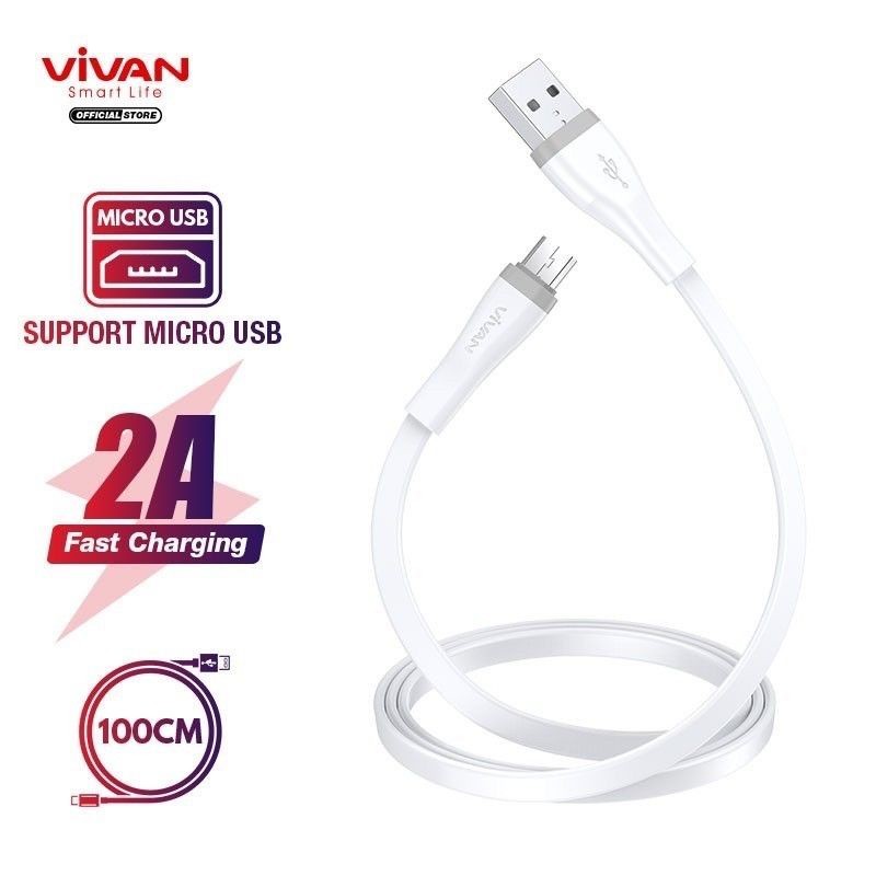 VIVAN SM30S SM100S SM200S Kabel Data Micro USB 2A 30CM 100CM 200CM