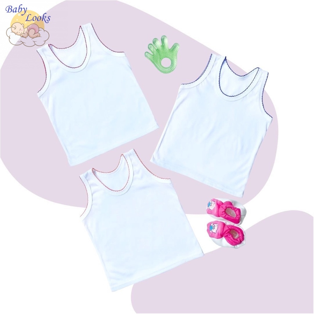 Singlet Piko Polos - Singlet Piko Sablon - Singlet Bayi - Baju Bayi - Pakaian Bayi - Kaos Kutang Bay