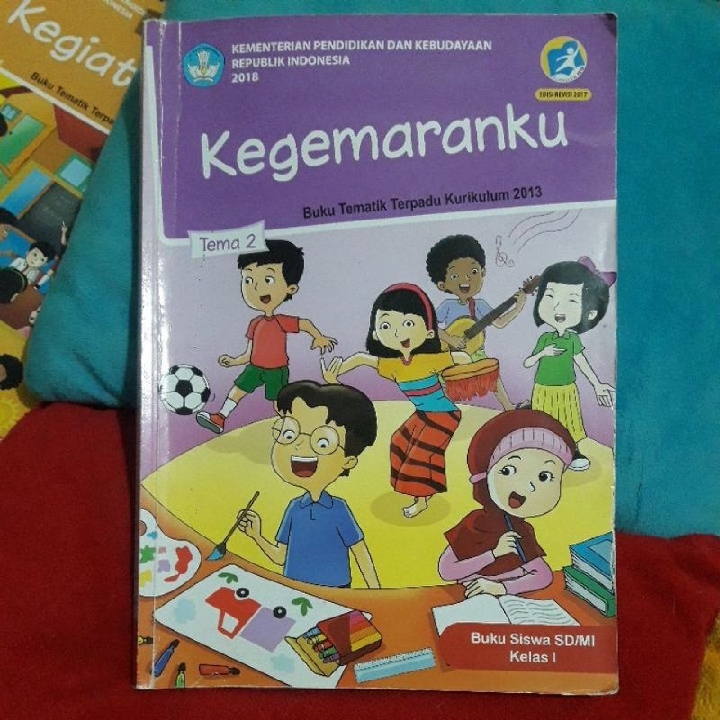 Buku Tematik / Tema 2 Kelas 1 SD (Kegemaranku)