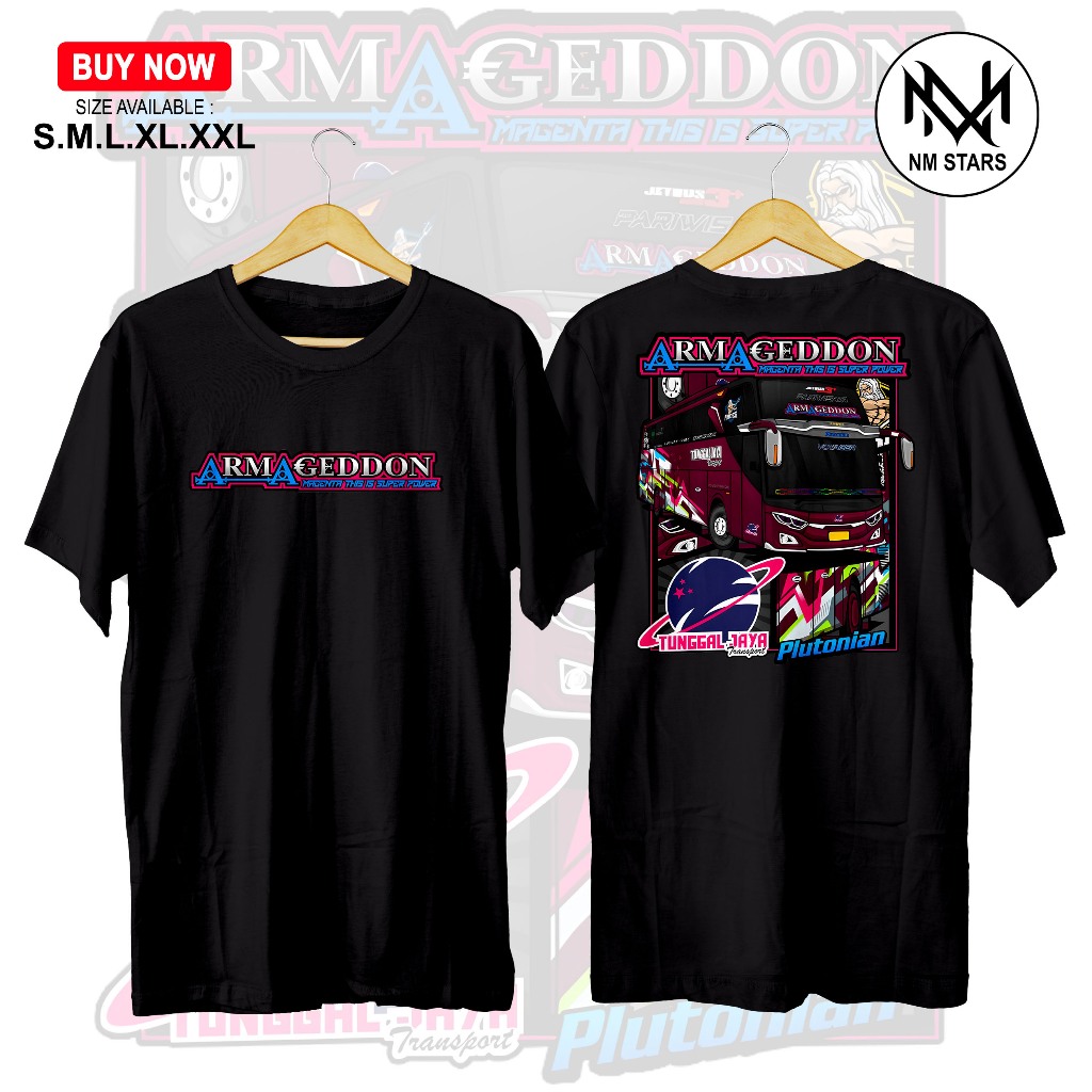 Kaos Bus Armageddon Tunggal Jaya JetBus3 - Kaos Bismania - Kaos Bus Spesial Edition - Kaos Busmania 