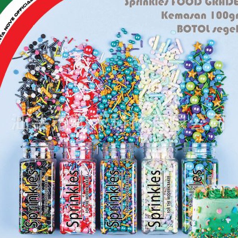 

Sale [COD] Trimit Gula FOOD GRADE / Sprinkle kue / Gula gula Dekorasi kue / Edible SPRINKLE SPRINKLES / Topping cupcake / Penghias kue ultah / Dekorasi kue natal valentine Happy birthday / Sprinkel kue / Dekorasi kue natal Christmas Sale