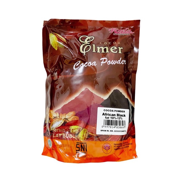 

➙➼✦❃ Elmer Cocoa Powder African Black 1kg / Elmer Coklat Bubuk African Black 1kg Seller