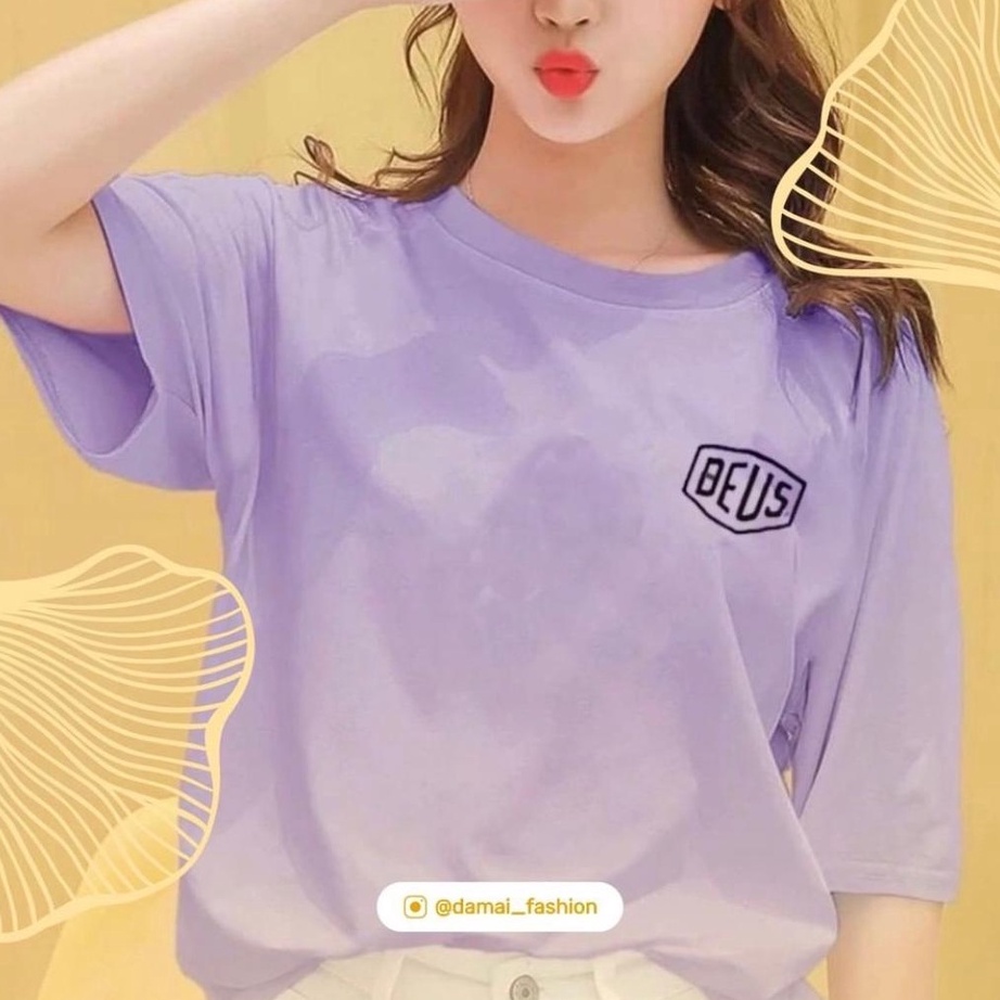 Harga Murah damai fashion baju atasan kaos wanita original KAOS DEUS - BEUS TSHIRT DEUS - TUMBLR DEU