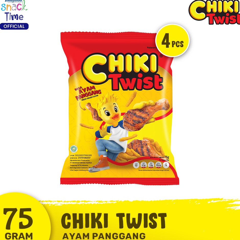 

➳➵✻ Chiki Twist Ayam Panggang 75 Gr - 4 Pcs Buruan Beli