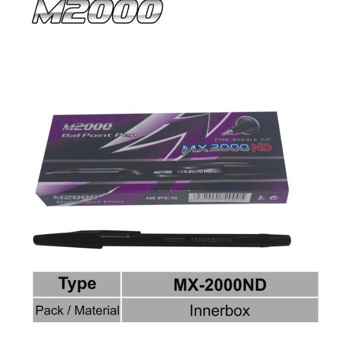 

Kirim Langsung 1 PAK / 12 PC Ball Pen / Pulpen / Pena MX 2000 ND