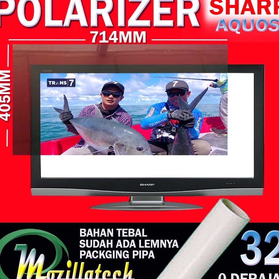 ➥☈✥ POLARIZER SHARP AQUOS 32 POLARIS POLARIZER TV LCD SHARP 32 INCH IN Baru