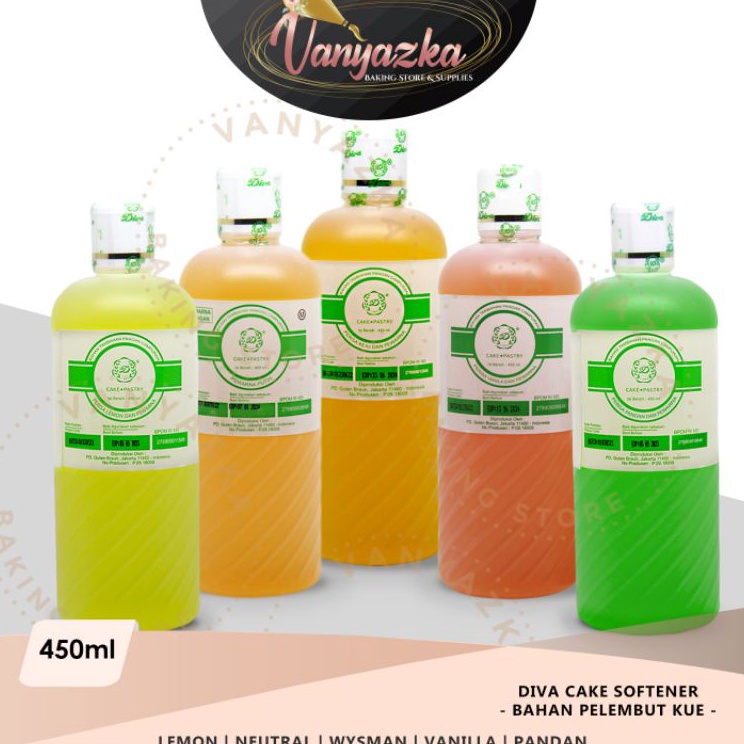 

Ready Stock Diva Cake Softener/Pelembut Kue&Roti Diva 450ml Best