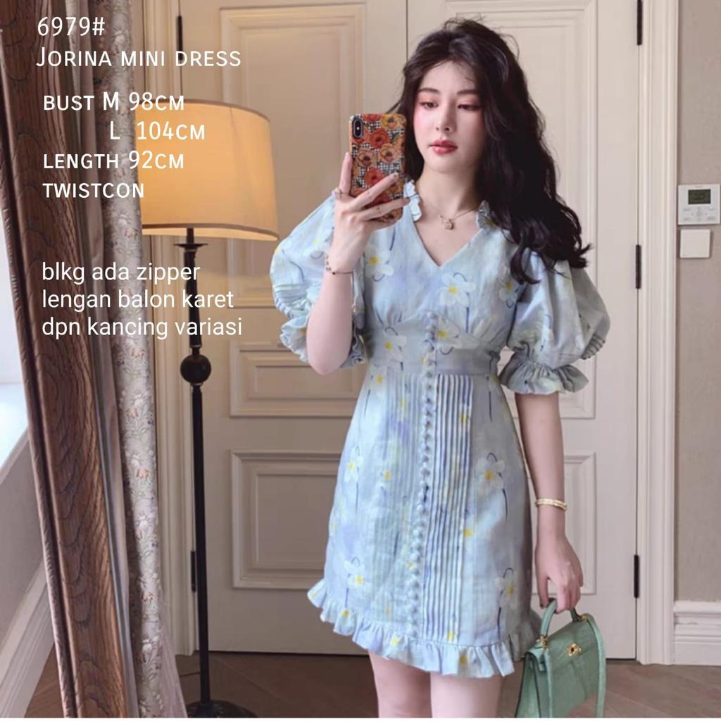 { VIRAL } 6979# jorina mini dress 3M$ three M fashion pakaian wanita