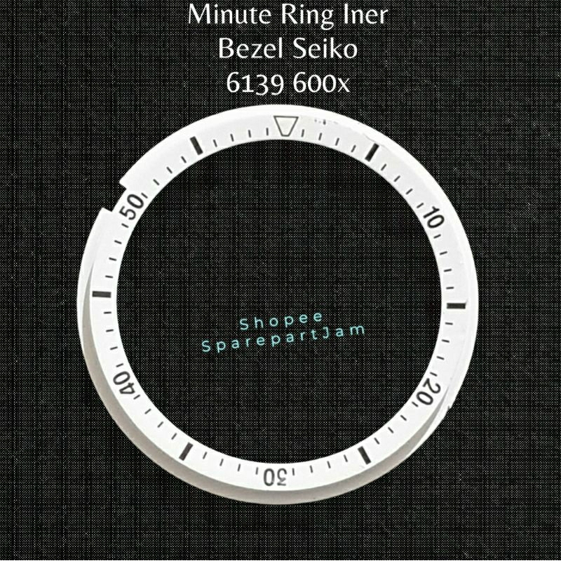 Iner Minute bezel for Seiko 6139-6002 Chronograph - Putih