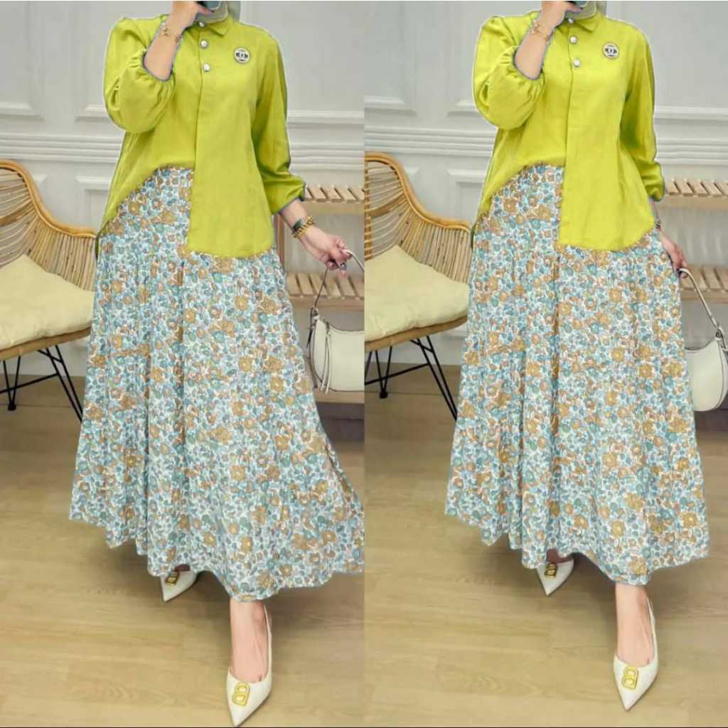 SETELAN ROK TERBARU STARLA BEST SELLER/SETELAN ROK UNTUK REMAJADAN DEWASA WANITA  MODEL KEKINIAN