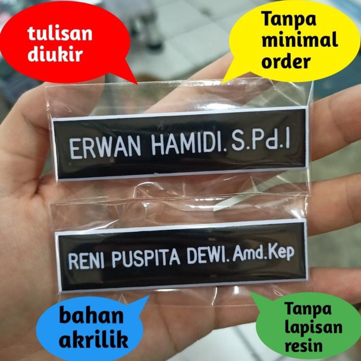 

Terkini Nametag ukir magnet / pin nama / Nama dada ukir / Papan nama dada bhayangkari