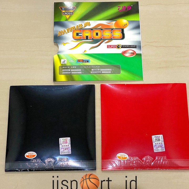 Terkini Karet Bat Pingpong Karet Bet Pingpong Rubber Bet 729 CROSS ORIGINAL ISI SEPASANG