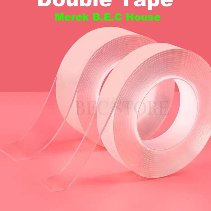 

Terkini [200gram][2mmX3meter] Double Tape Nano Tape Ivy Grip Tape Isolasi Selotip 2 Sisi Kuat Dicuci