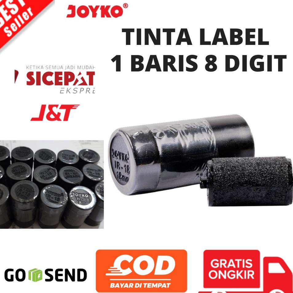 

Bayar Di Tempat [BAYAR DI TEMPAT] Tinta label joyko 1 Baris 8 digit Tinta Harga Labeller MX-5500, MX-5500M, PL-6000