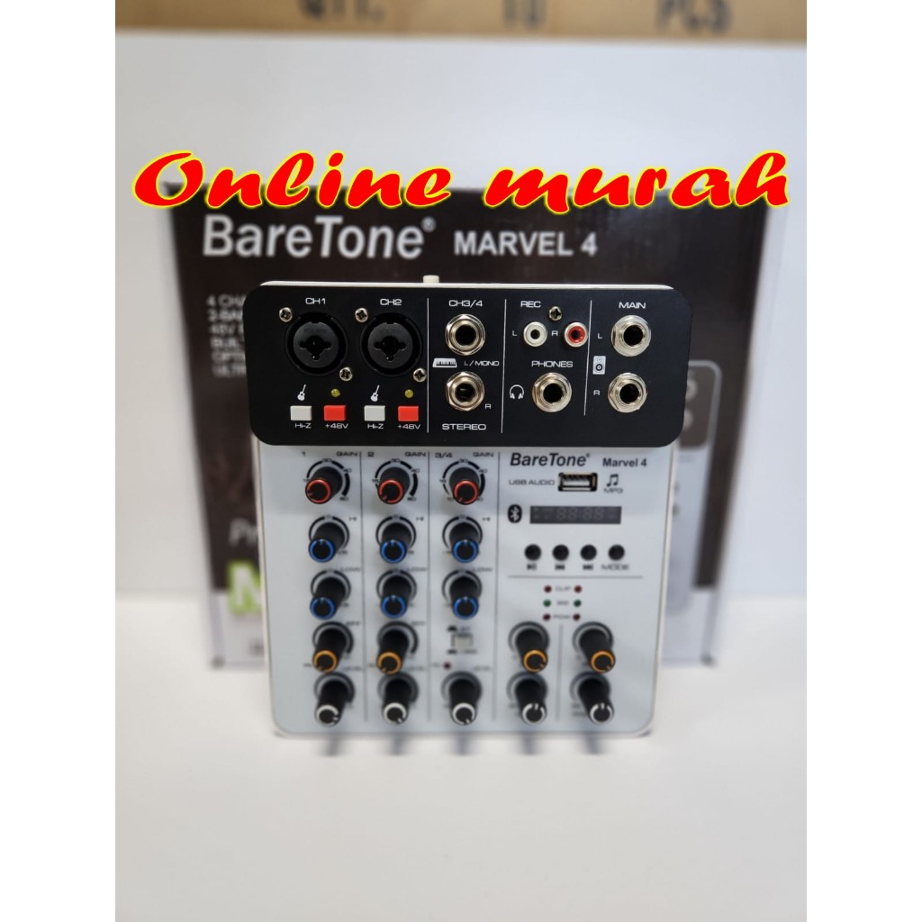Mixer Audio max baretone marvel 4 Professional mixer 4 ch original