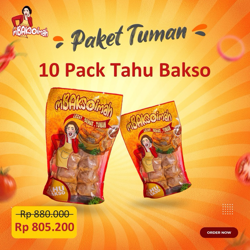 

mBAKSOimah Paket TUMAN (10 pack tahu bakso)