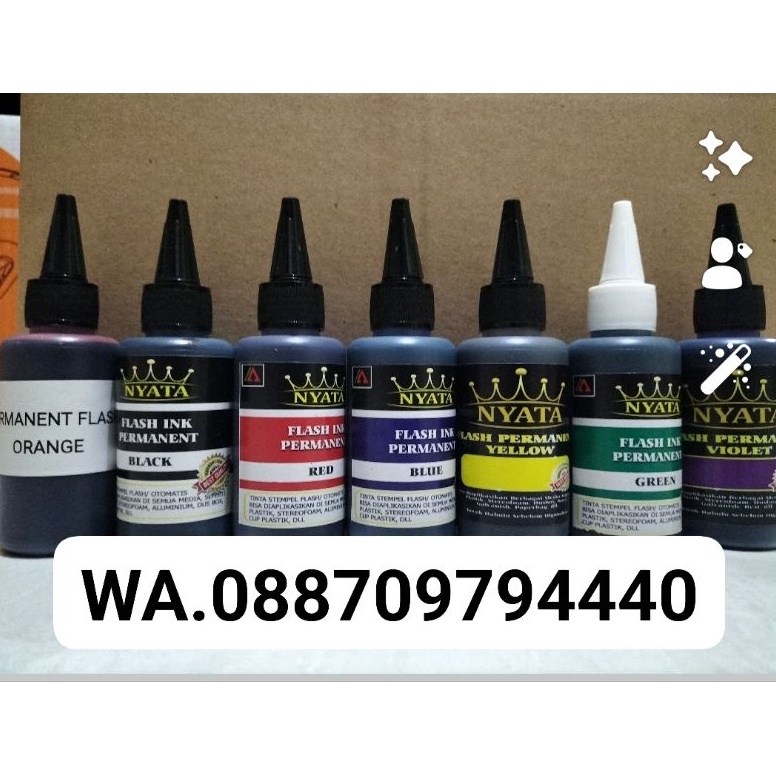 

Ready TINTA PERMANENT FLASH MEDIA PLASTIK ,isi 100 ml KEL