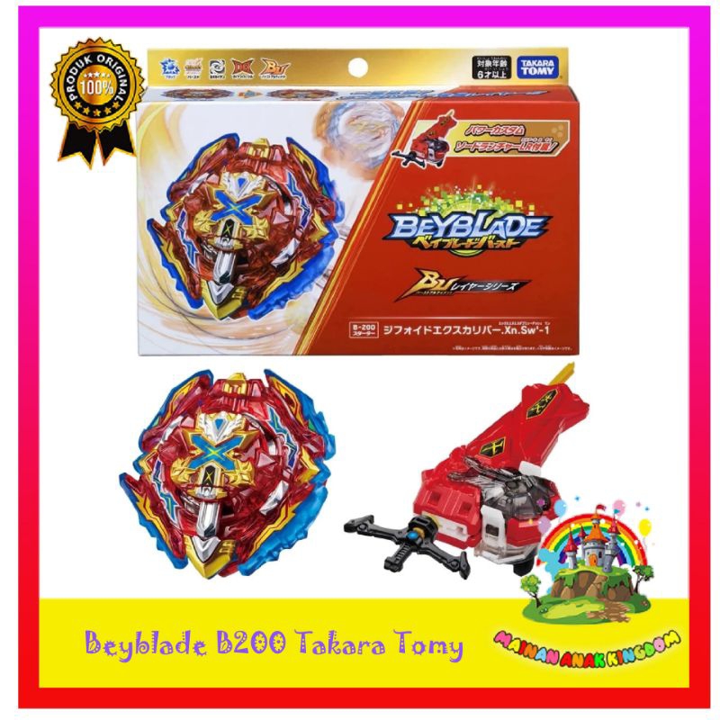 Takara Tomy Beyblade Burst B-200 Xiphoid Excalibur Starter Kit Original
