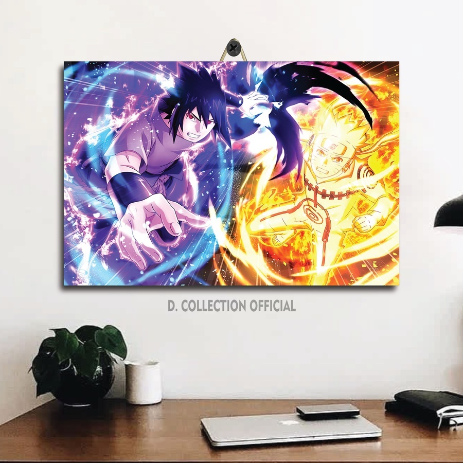 Hiasan Kamar Cowok Gambar Naruto Sasuke Pain 20X30 / D. Collection Official/ Dekorasi Kamar Anak Wal