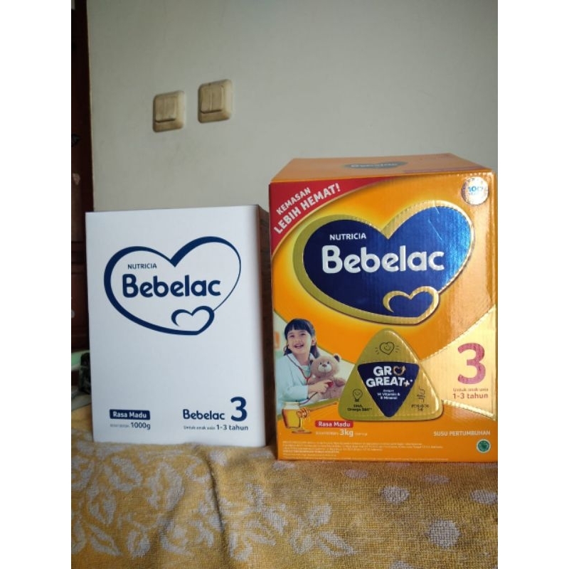 Bebelac 3 3000 gr gram vanilla madu