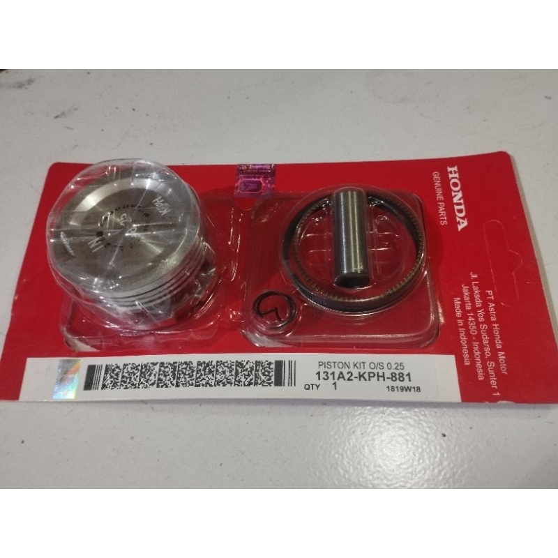 PISTON KIT SET RING SEHER PEN KLIP KARISMA SUPRA X 125 KPH OS STD 25 50 75 100