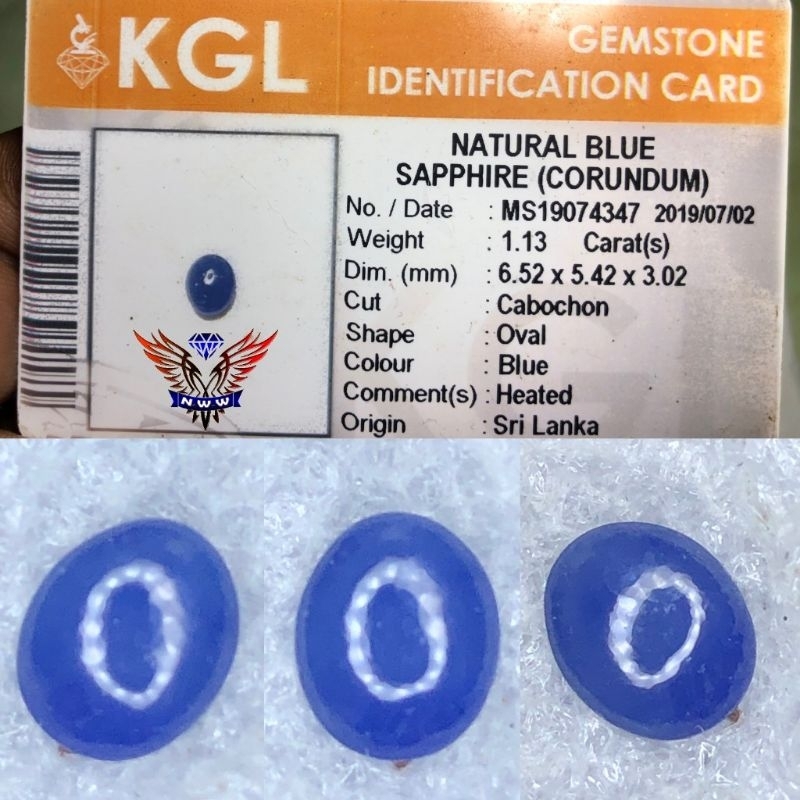 NATURAL BLUE SAPPHIRE 1.18 CTS HQ