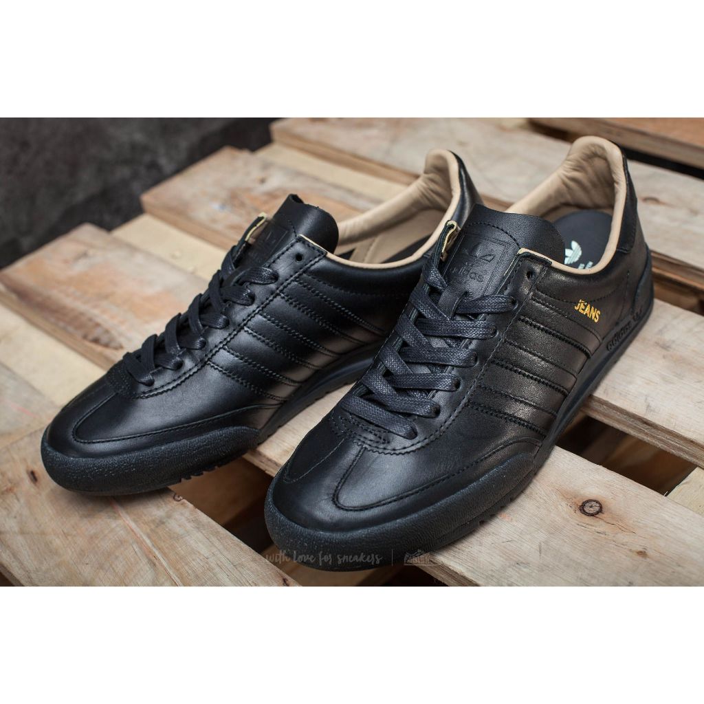 AYO BURUAN DI BORONG Sepatu Sneakers ADIDAS JEANS Full Black Original