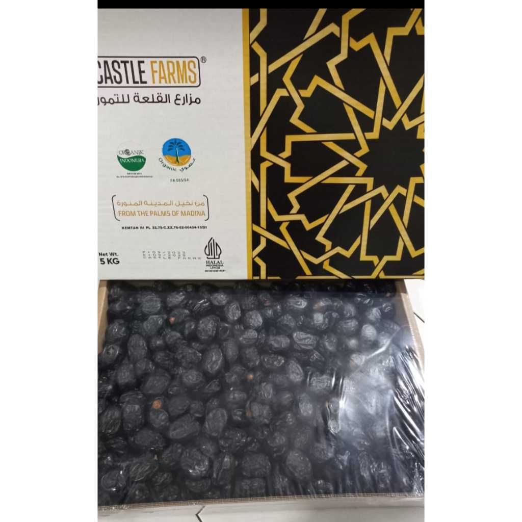 

kurma Ajwa castle farm 5kg organic premium