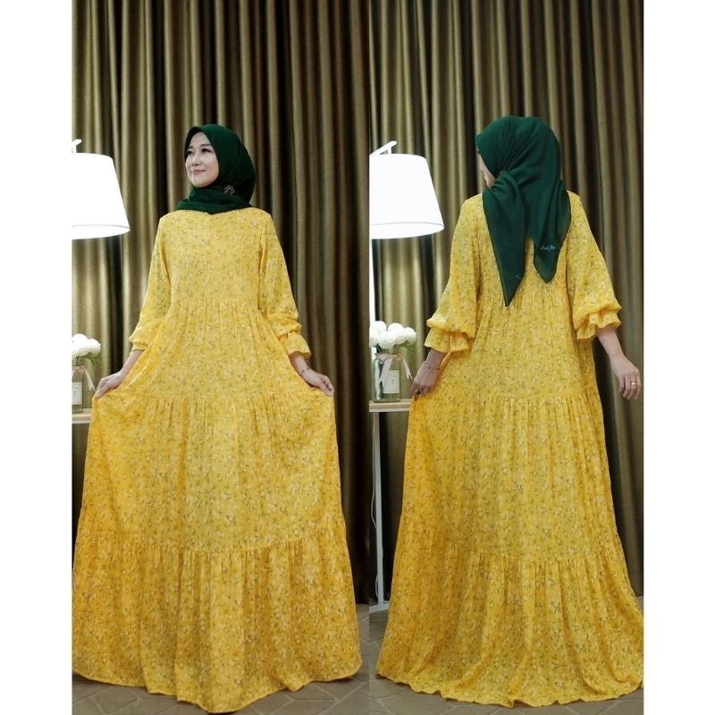 Dress Prada Bunga Dress Bestie Seroja Hitam By Duai Fav Ori