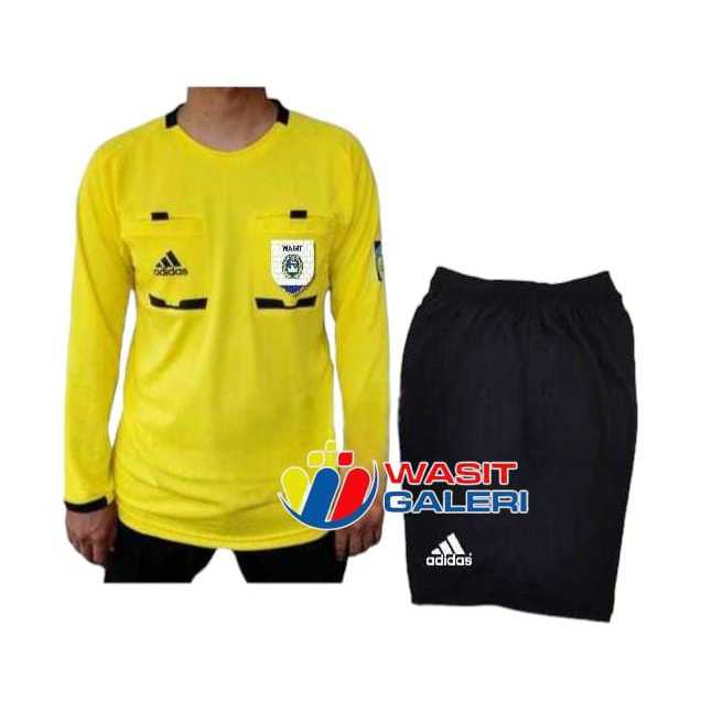 SETELAN BAJU TUGAS WASIT ADDS EURO - LENGAN PANJANG (LIST SAKU - LENGAN FAIRPLAY - SAKU WASIT PSSI)